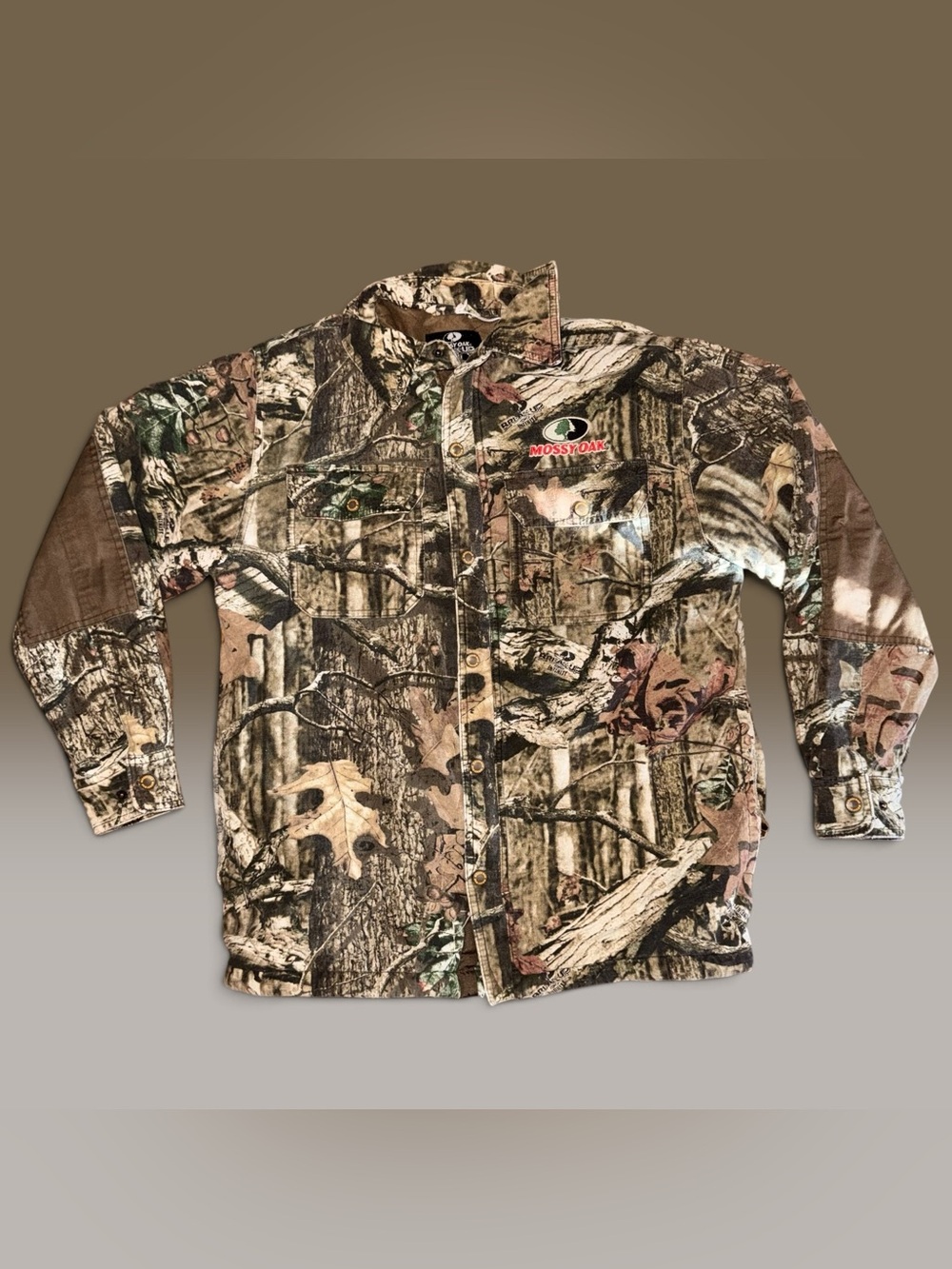 Mossy Oak Break-Up Infinity Camo Quilted Lined Canvas Jacket Men's Size Medium